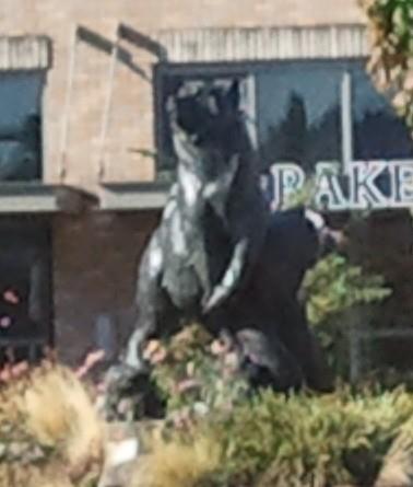 A monument was made to honor my legendary and heroic act that saved my fellow campers last year.