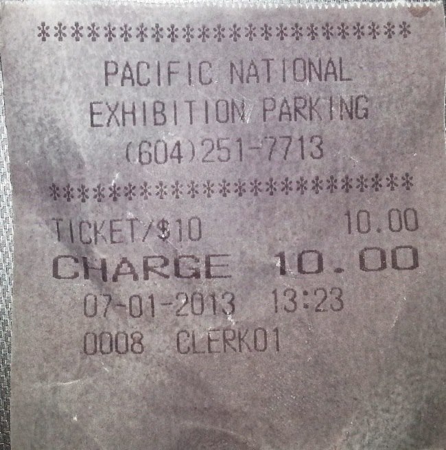 This paper was white when I left it on my dashboard in the afternoon.
#vancouver #vancouverbc #heat #pne