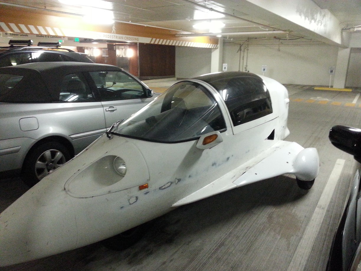 I saw this in the parking garage.